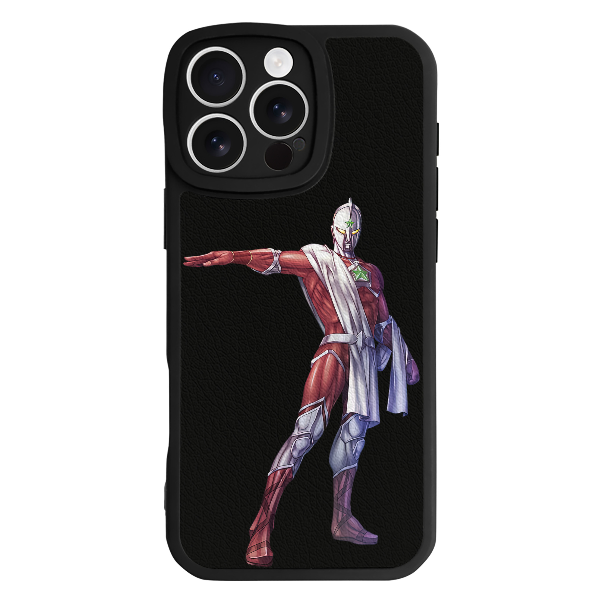 （画像用） ウルトラマン Ultraman 【iPhone 16シリーズ対応】シリコンスマホケース（レザー調） 材質：シリコン